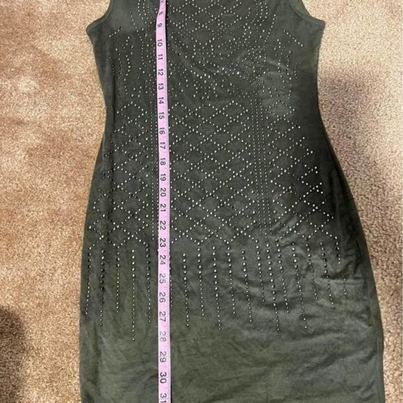 Windsor Jeweled Short Forest Green Dress Medium *read description* - Picture 5 of 8